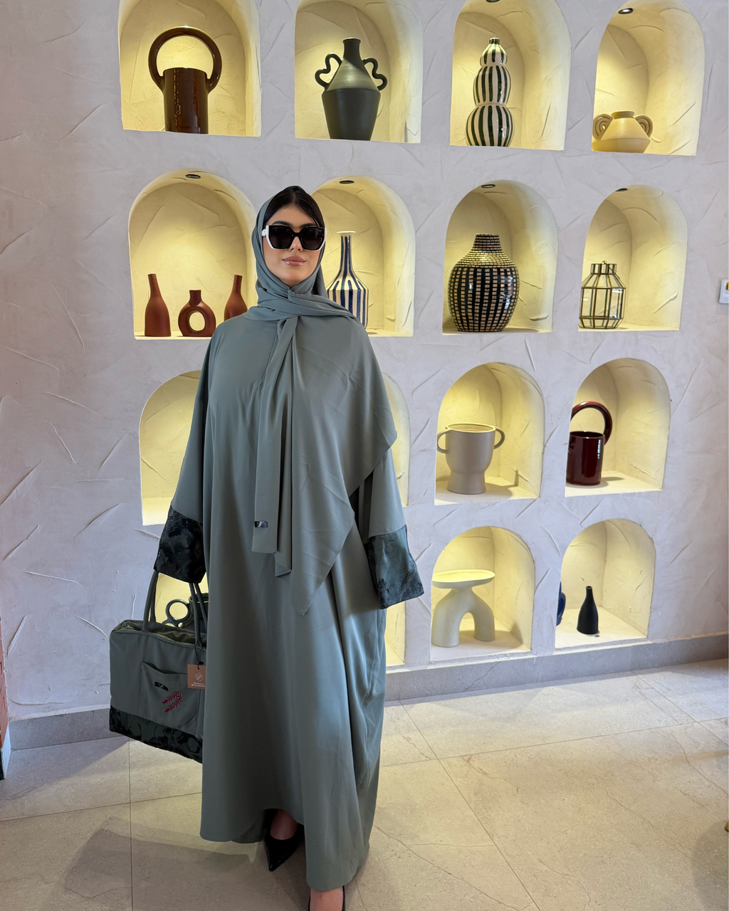 Box Abaya Dubai Verte