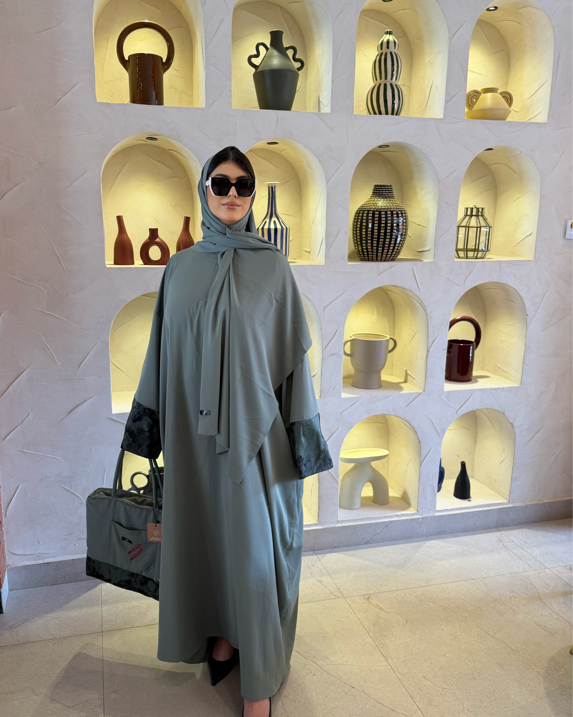 Box Abaya Dubai Verte