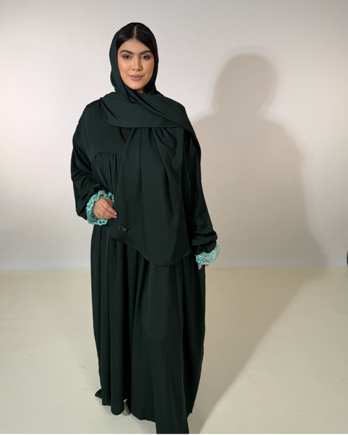 Abaya Warda Verte